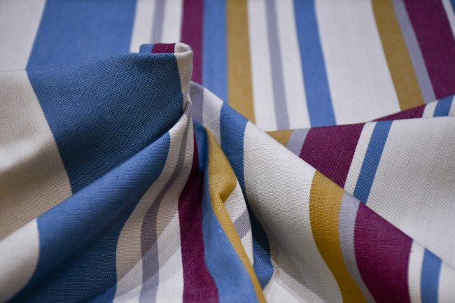 Stripe Table Cover - Multicolor Striped Woven Cotton - Image 3
