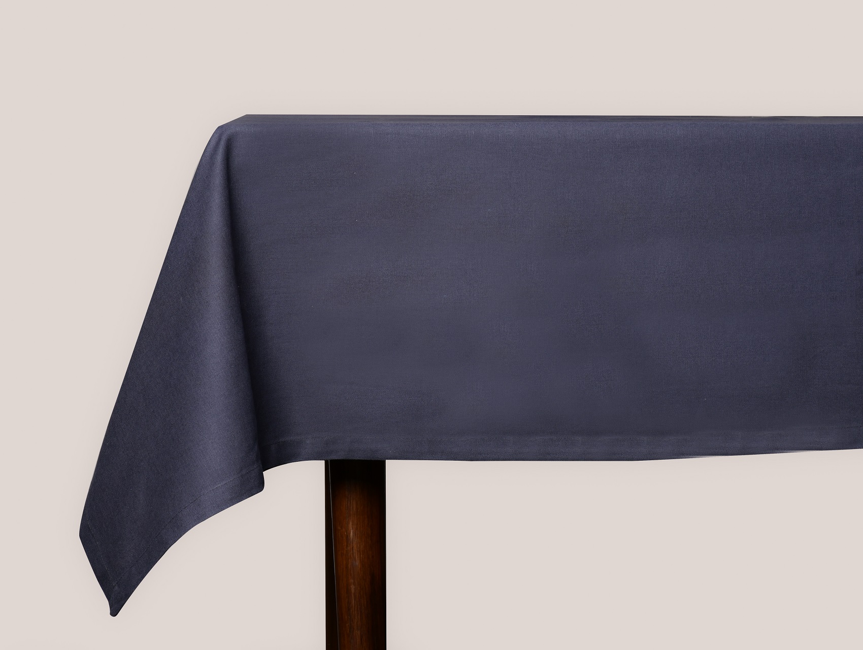 Woven Table Cover  – Dark Grey Solid Woven Cotton