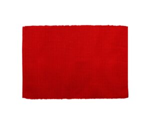 Table placemat – Maroon Red Ribbed Cotton Placemats Set of 6