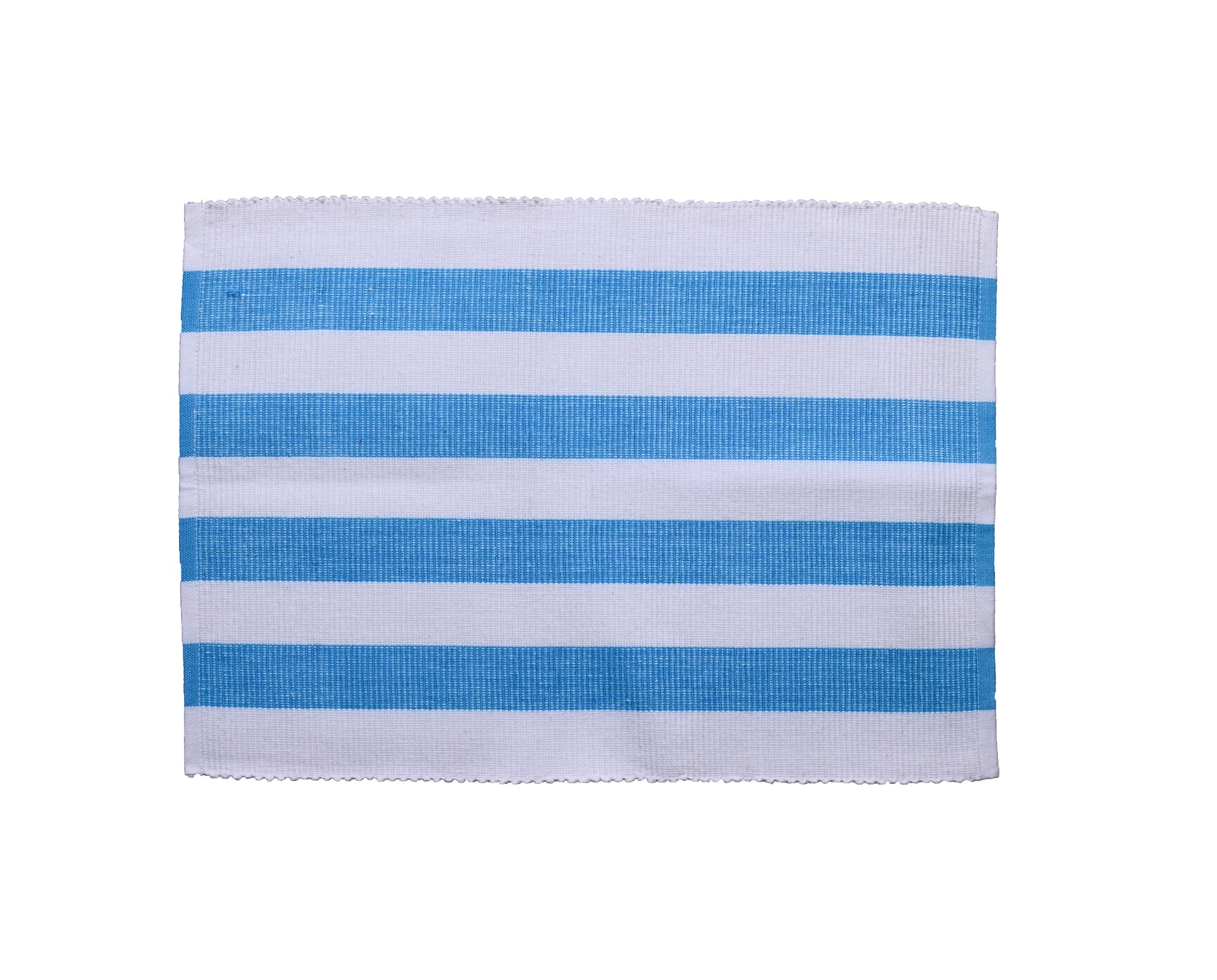 Table placemat – Blue White Striped  Ribbed Cotton Placemats Set of 6